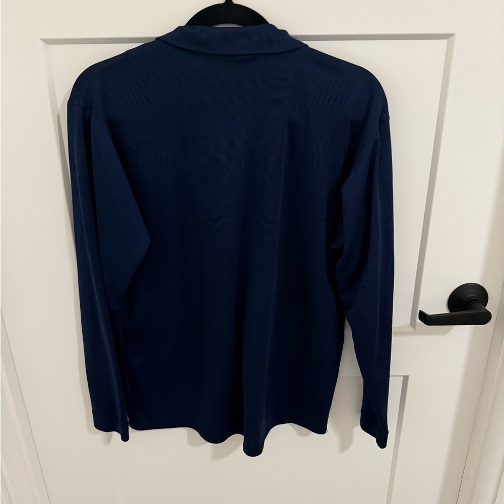 Patagonia Capilene Men’s Medium Quarter Zip Base Layer Pullover Navy USA Made - Picture 3 of 3